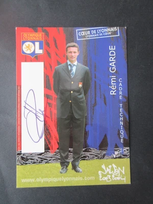 Autographe sur carte Remi Garde foot7 - Photo 1/2