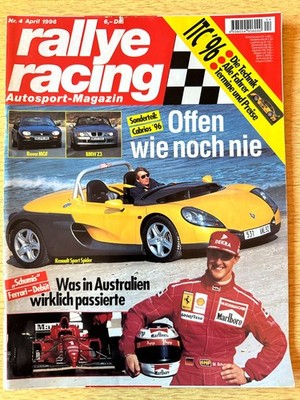 Rallye Racing Ausgabe Nr. 4 1996 Formel 1 Schumacher BMW Z3 Renault Sport Spider