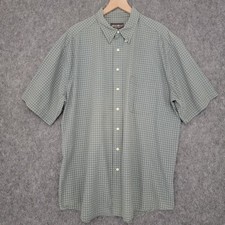Eddie Bauer Shirt Mens XL Tall Plaid Button Down Casual Extra Large Tall