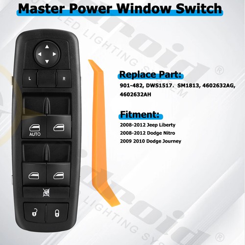 Master Power Window Switch Driver Side For 2009 2010 Dodge Journey 2008-12 Nitro - Picture 2 of 13