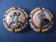 lot de 2 capsules de champagne générique export n°948k et 949j