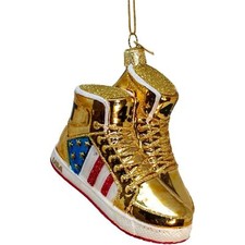 Kurt Adler President Trump Sneaker Glass Christmas Ornament