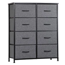 8 Drawers Chest of Fabric Dresser Storage Tower Cabinet Organizer for Bedroom 