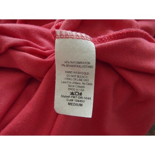 Coco Medium Maxi Skirt rollover waist long pretty coral pink knit rayon spandex - Picture 8 of 8