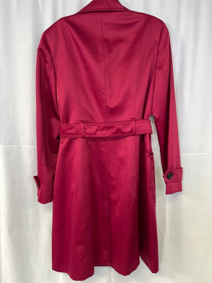 Gabardina magenta Kasper Sportswear para mujer talla 10 SKU 6676 Foto 2 de 4