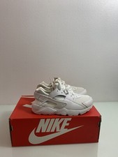Nike Huarache Run "White/Pure Platinum" PS Kid's 1y- 704949 110