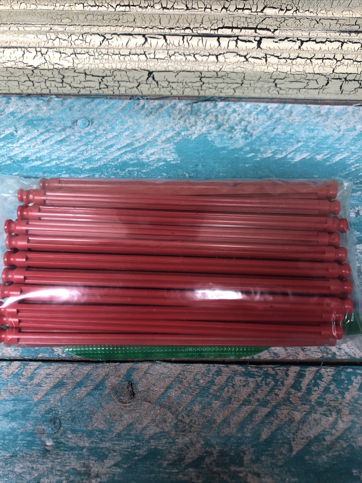 K'nex Lot of 50 Red K'nex Rods 5 1/8" inches Standard Bulk Replacement