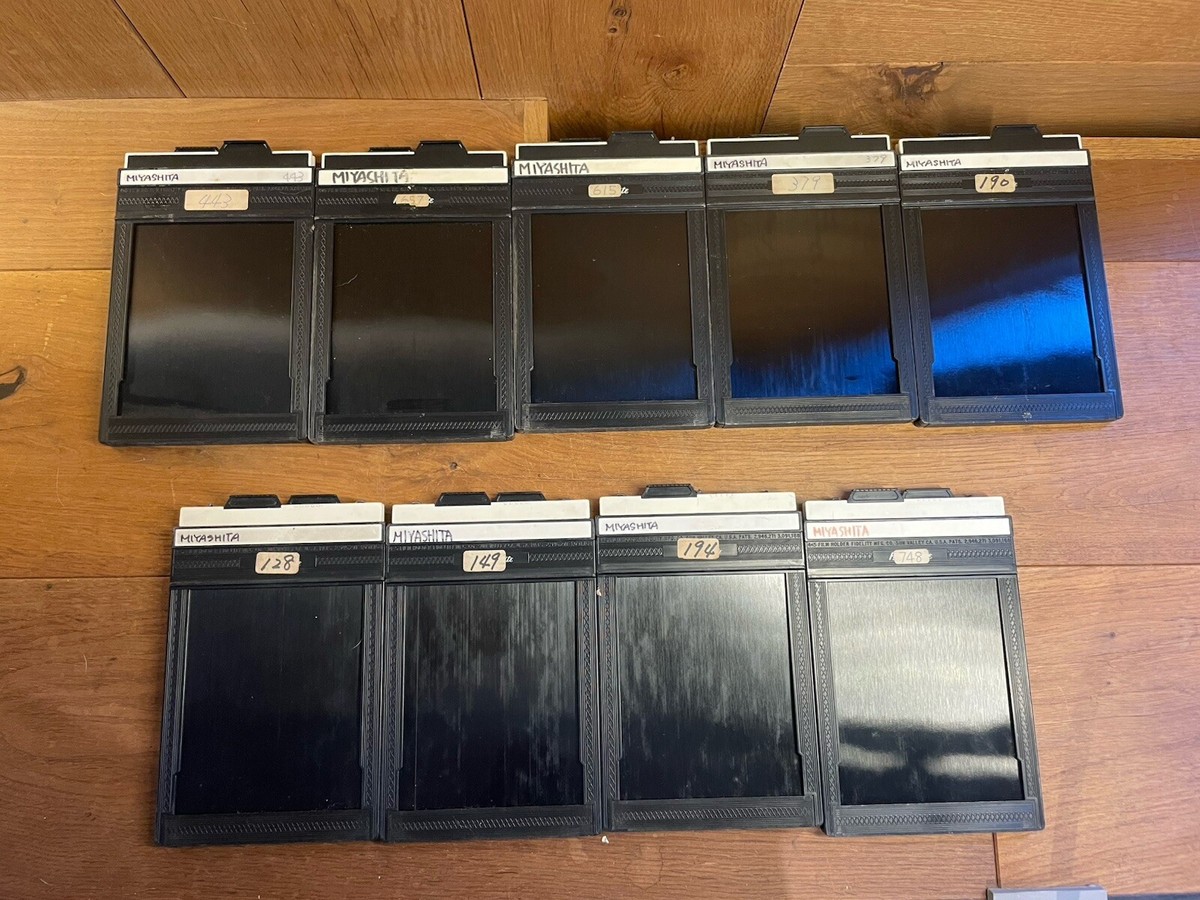 Exc+5* Lot of 9 Fidelity Elite 4x5 Cut Film Holder From Exc+5* Lot of 9 Fidelity Elite 4x5 Cut Film Holder From