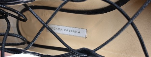 Bionda Castana “Geraldine” Elaphe & Calf Leather Flats Size Size EU38.5/US8.5 - Picture 6 of 11