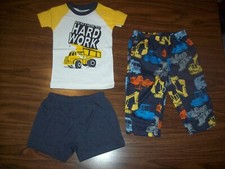 Baby Boys CARTER'S Construction 3-Pc Pajamas - Sz 18 Months - New NWT - MSRP 26