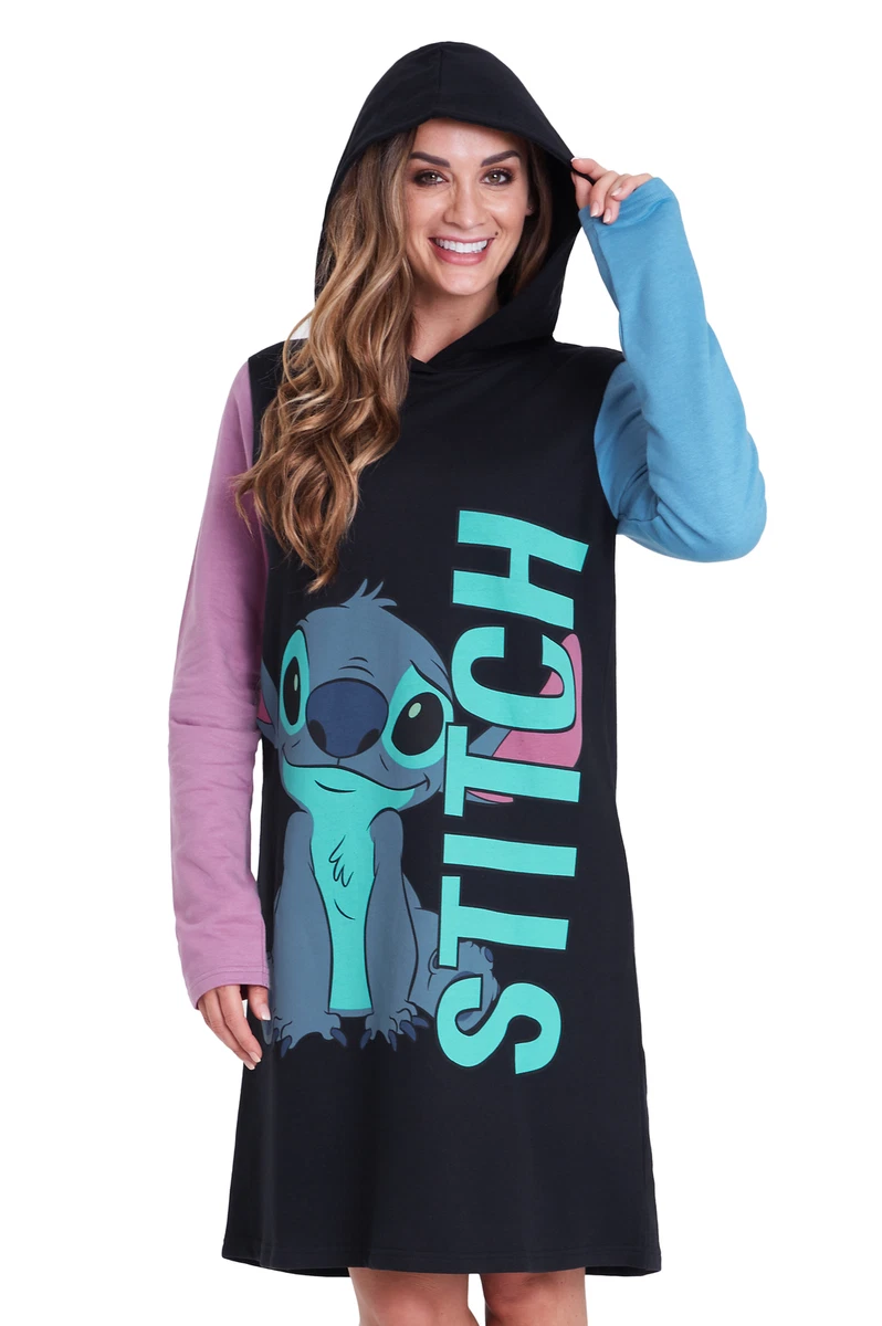 Disney Femme Robes Pull Robe Sweat À Capuche Stitch Sweatshirt