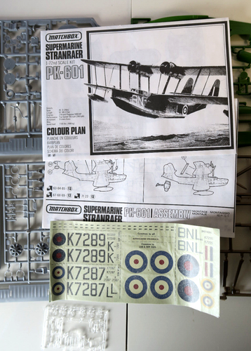Matchbox 1/72 Scale Supermarine Stranraer Model Kit PK-601 Open Box Complete - Picture 11 of 11
