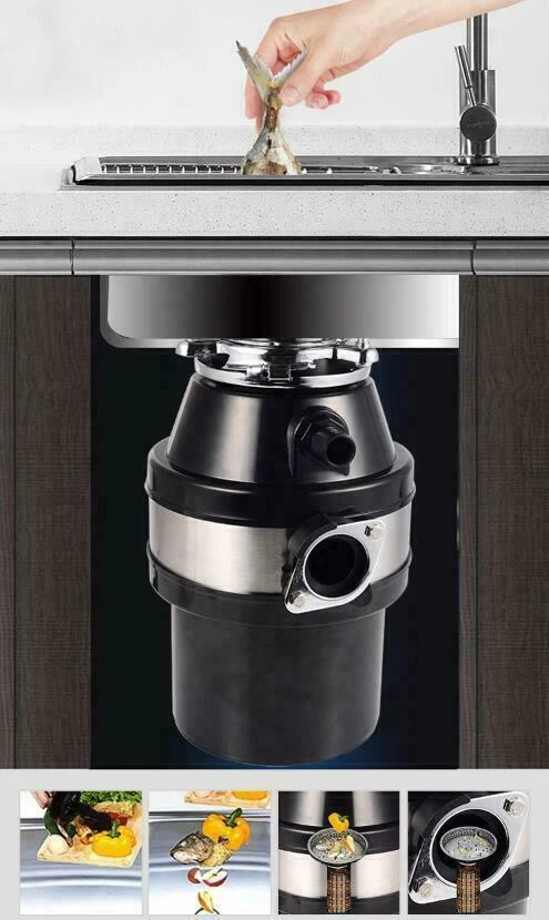 Trituradora de basura doméstica de 4000 RPM 1400 ML - Imagen 4 de 4