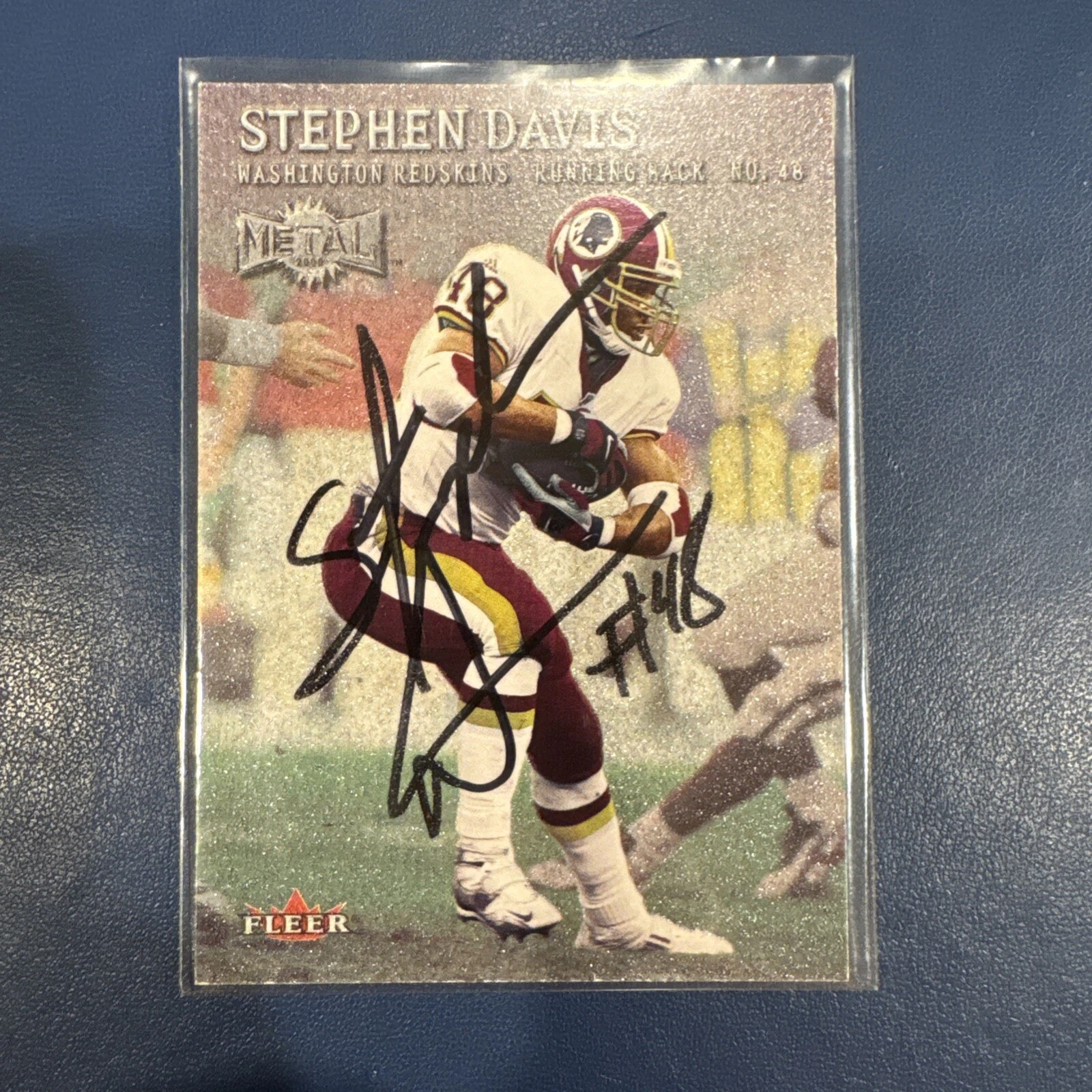 2000 Metal #59 Stephen Davis Signed Auto