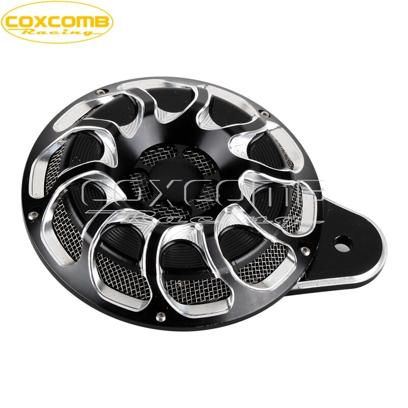 Black Horn Speaker Cover Fit for Harley Sportster XL Touring Big Twin 19912017 eBay