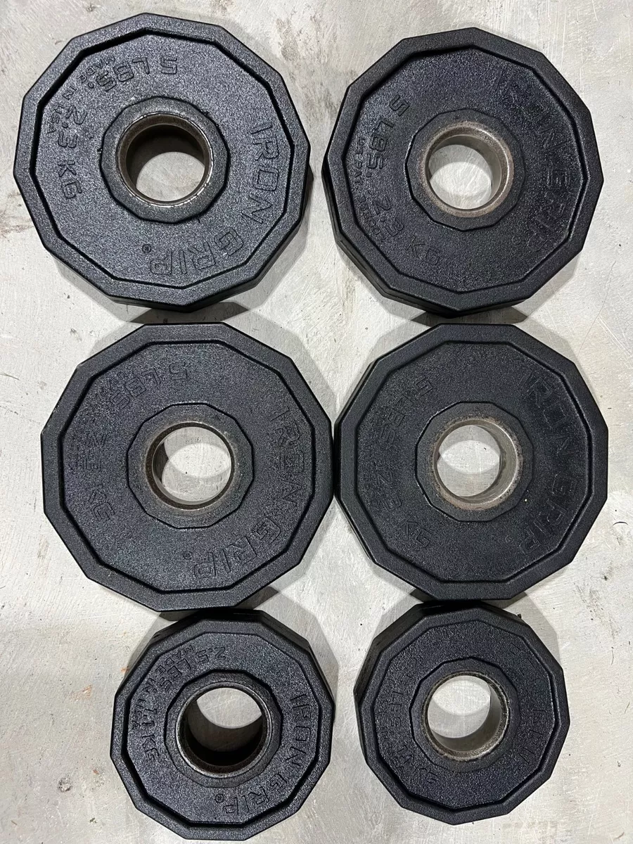 Iron Grip Urethane Coated 4 5 2 2.5lb Olympic Weight Plates