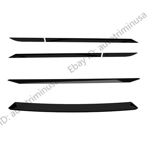 Black Outside Body Molding Trim&Front Rear Bumper Strip For Toyota C-HR 2025 - Picture 11 of 11