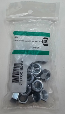 (QTY 50) EVCO 6503 Finished Hex Nut 3/8in - 16 A60-134