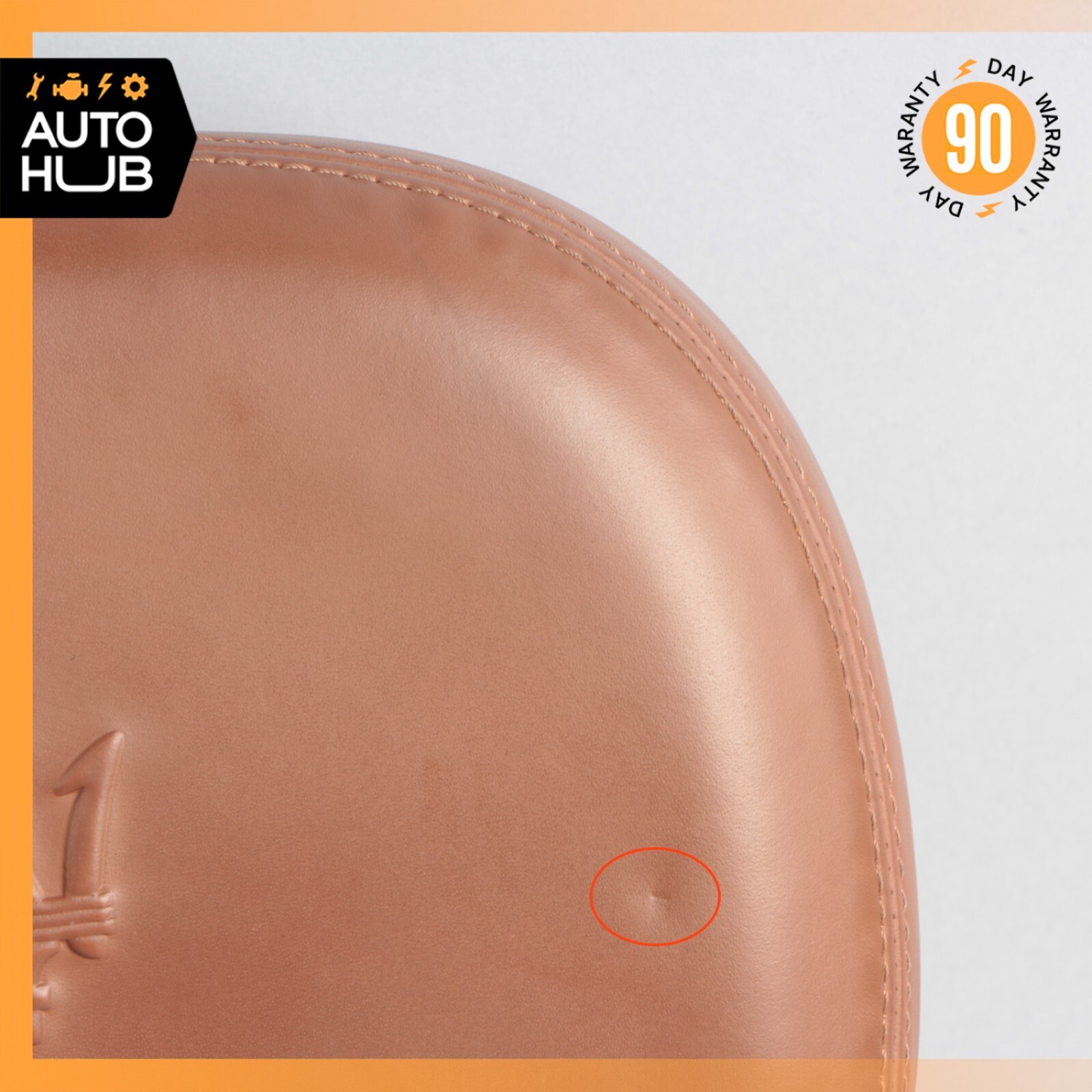 14-16 Maserati Ghibli M157 Front Right or Left Seat Headrest Head Rest Brown OEM