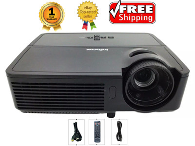 Runderneuert Infocus IN2124 DLP Projektor Tragbar 3200 Ansi HD 1080p HDMI Paket