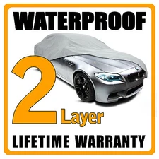 2 Layer Car Cover Breathable Waterproof Layers Outdoor Indoor Fleece Lining Fiy