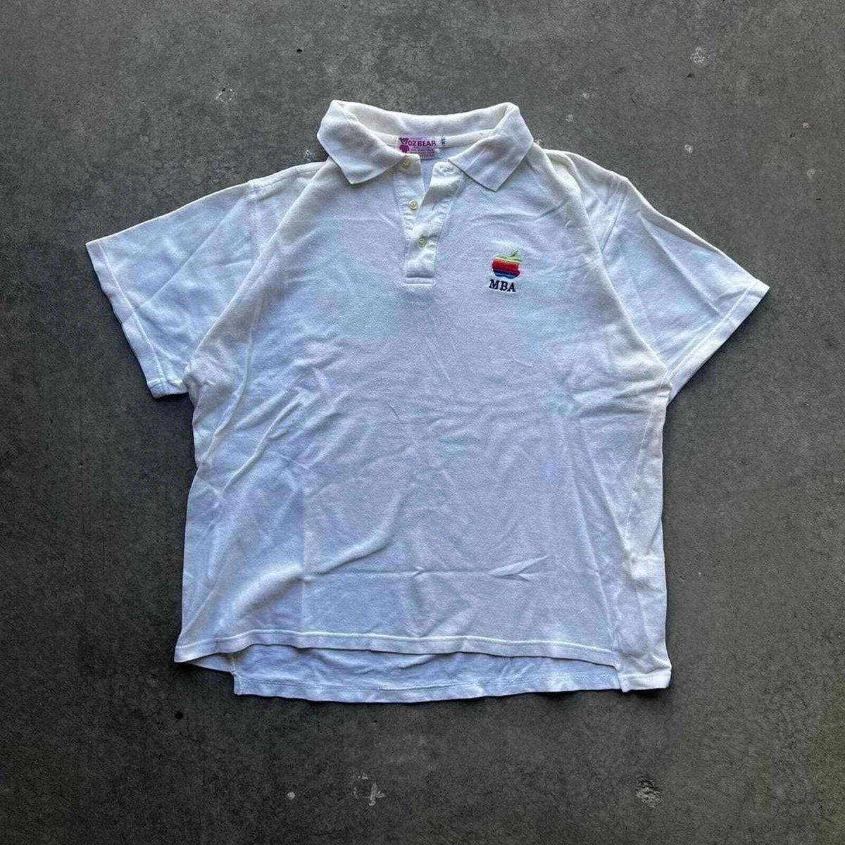 Apple logo top polo shirt