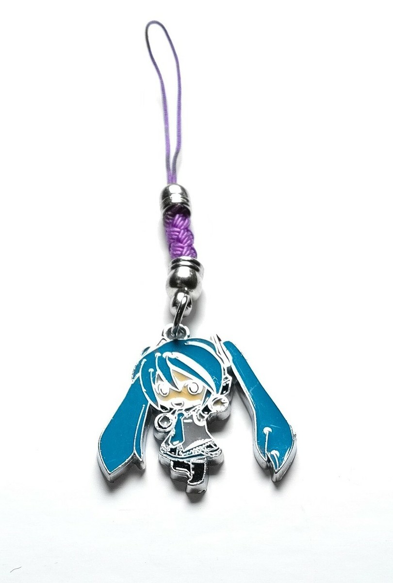 Hatsune Miku Vocaloid Metal Strap Keychain Japanese From Japan F/S