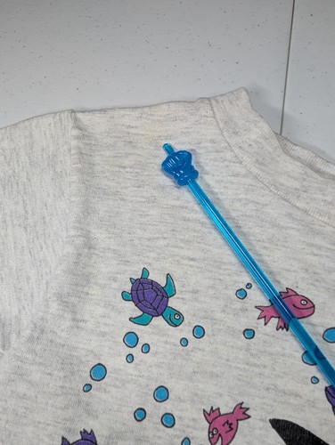 Vintage 90s Seaworld Childrens Kids T Shirt 3T Orca Octopus Ocean Single Stitch - Picture 9 of 13