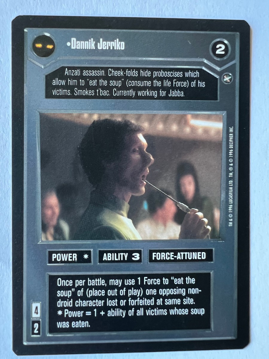 Star Wars CCG A New Hope Limited Black Border Dannik Jerriko R1