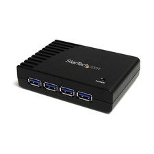 StarTech.com 4-Port USB 3.0 SuperSpeed Hub with Power Adapter - 5Gbps - Porta...