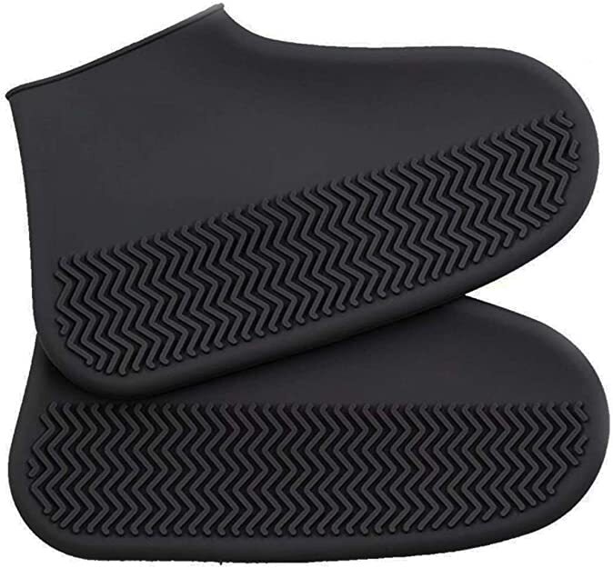 Rebeca Shop Copriscarpe Impermeabile Universale PVC | Stivali Con Cerniera | Unisex Uomo Donna | Antiscivolo Pieghevole Riutilizzabile | Pioggia E Neve | Moto Scooter (M