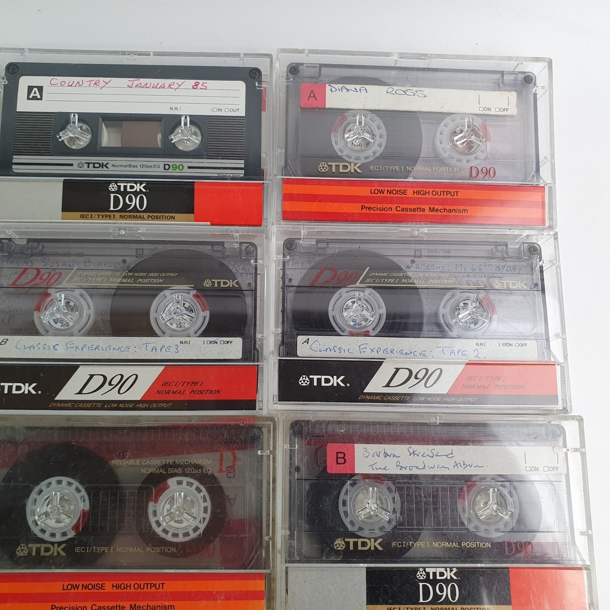 TDK Cassette Audio D-60 - Lot De 5 Cassettes De 60 Minutes - Faible Bruit - Qualité Studio
