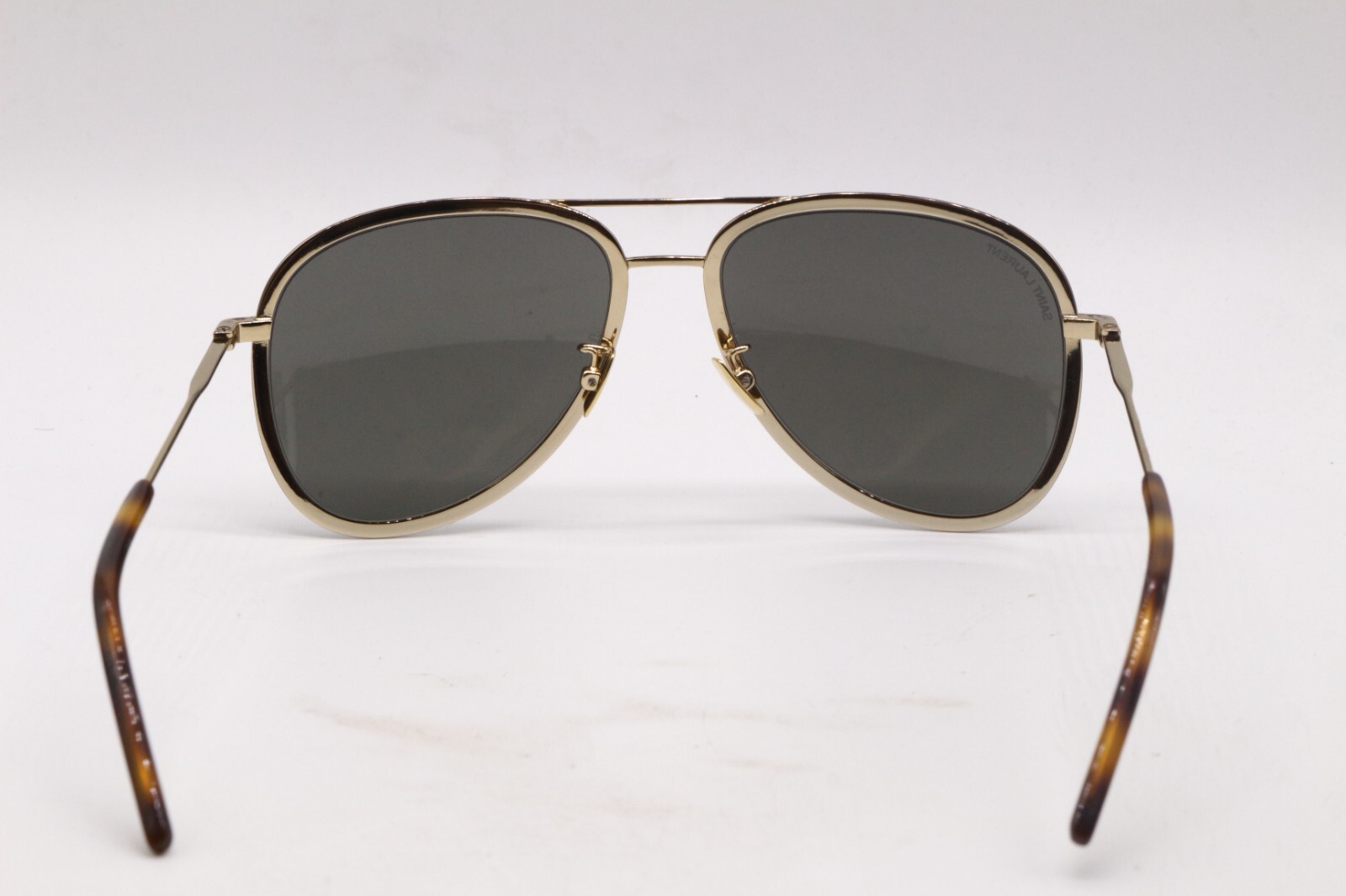 OCCHIALI DA SOLE CON MONTATURA AUTENTICA SAINT LAURENT SL 294 002 HAVANA ORO AVIATOR 56 16