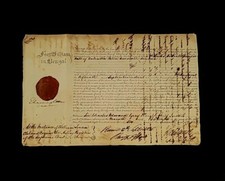 King George IV Royal British Raj Supreme Court Manuscript Document Fort William