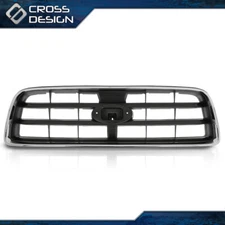Grille Fit For 2003-2005 Subaru Forester Chrome Shell w/ Gray Insert Plastic