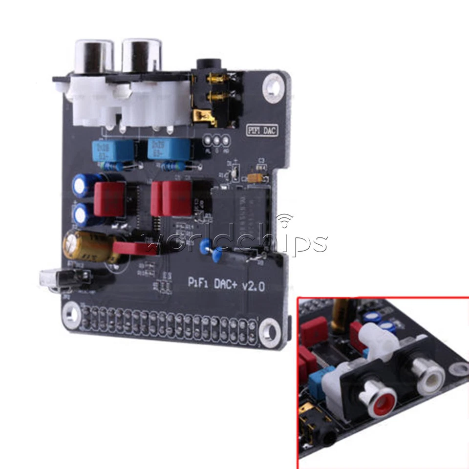 Módulo de tarjeta de sonido de audio PCM5122 HIFI DAC interfaz I2S para Raspberry Pi 2 B+ Foto 4 de 4