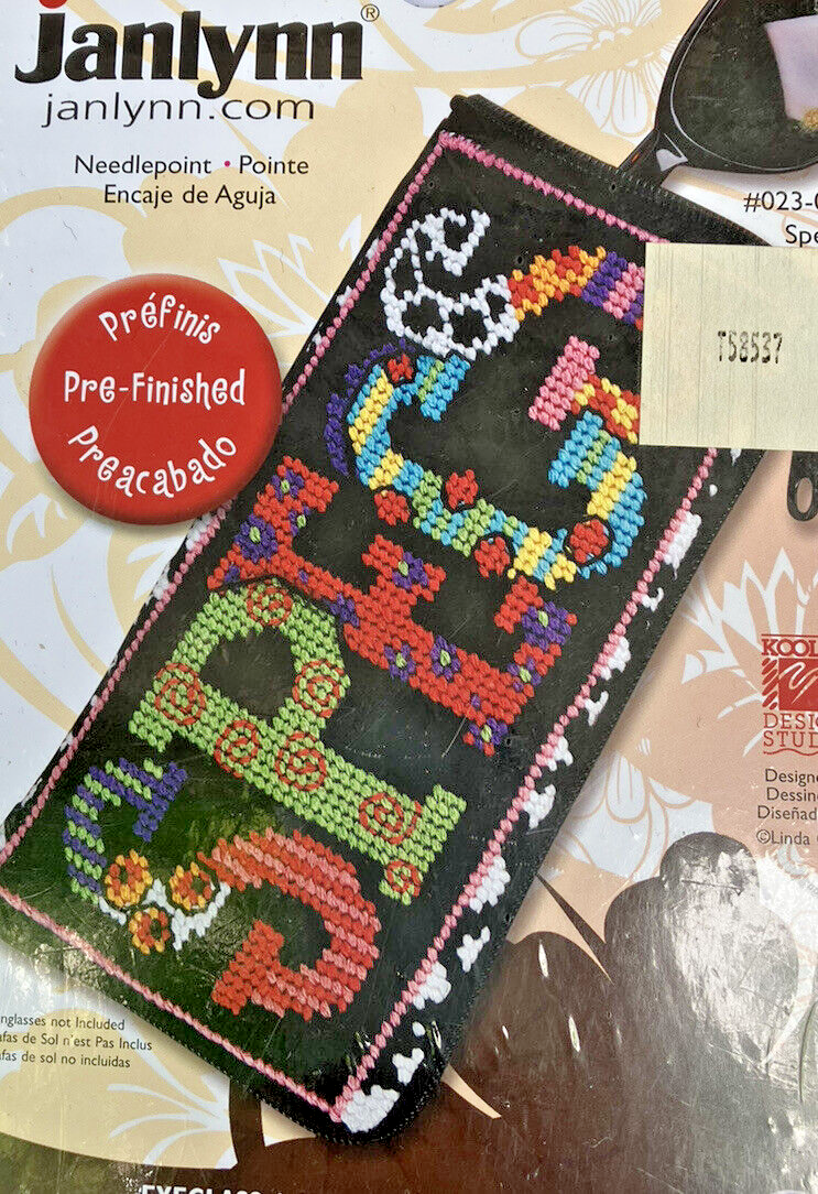 Needlepoint Eyeglass Case Kit Unopened SPECS By Linda Gillum For