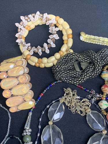 Vintage Women’s Boho Jewelry Lot Necklace Bracelet More Bohemian AS SHOWN JB981 - Picture 9 of 12