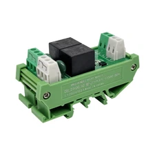 2 Channel Relay Module 1 SPDT DIN Rail Mount 24V DCAC Interface Relay Module