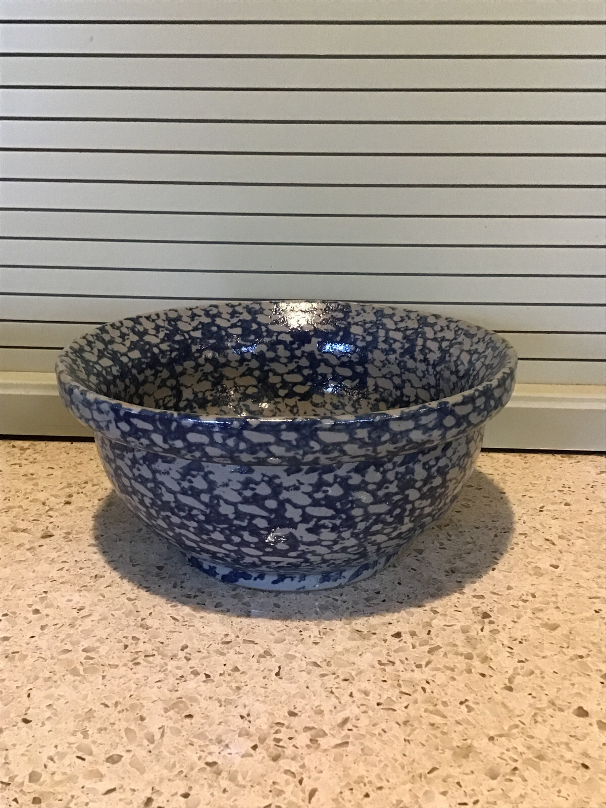 VTG Beaumont Brothers Pottery BBP 9" Blue 1997 Spongeware Mixing Serving Bowl eBay