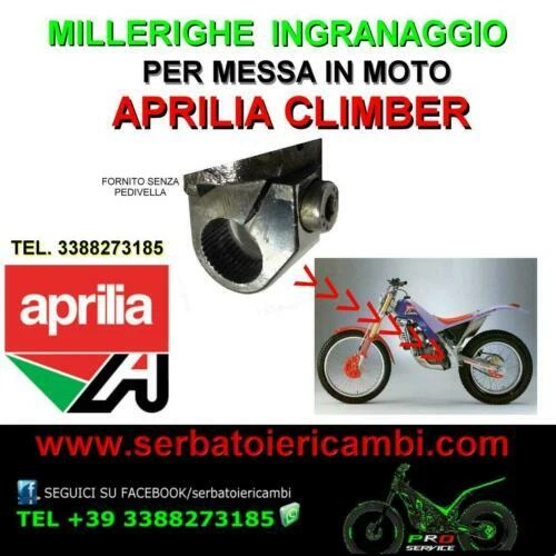 Pedali Aprilia per la messa in moto della moto