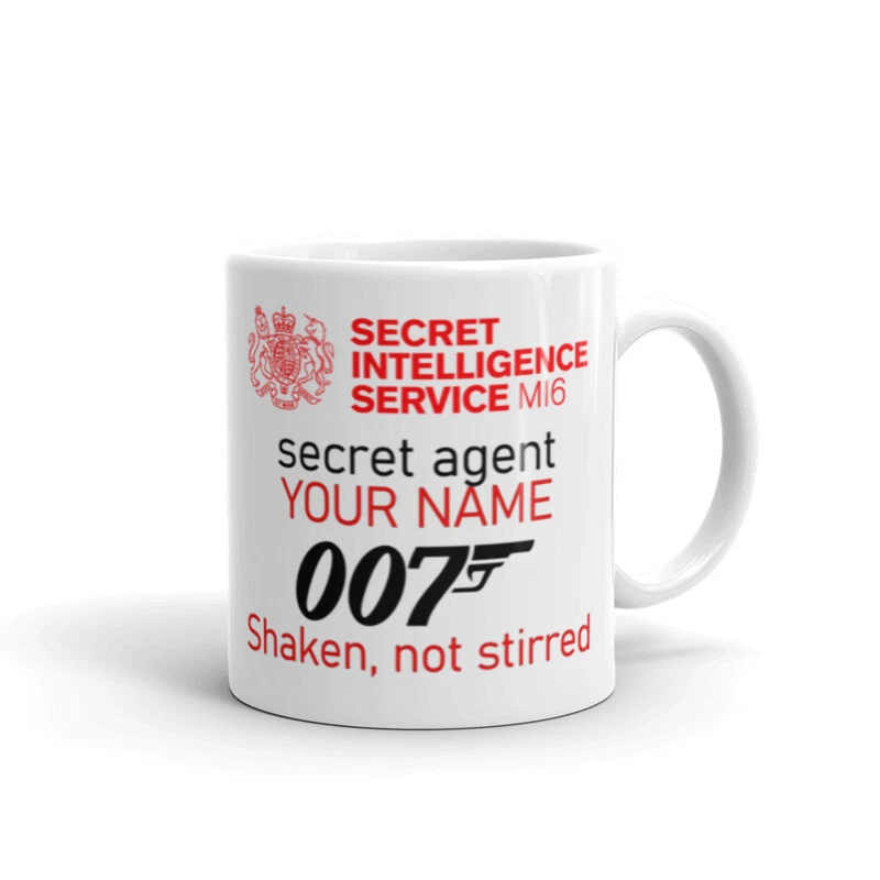 Personalised James Bond 007 Christmas Birthday Gift Tea Coffee Mug Cup - Image 2 of 2