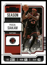 2023-24 Panini Contenders #30 Pascal Siakam Season Ticket Retail