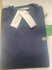 Image of New  LACOSTE Men's Navy Logo Sweatshirt/Jumper Size M : Lacoste 4  : New & Tags