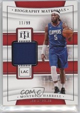 2021-22 Panini National Treasures Biography Materials /99 Montrezl Harrell s3g
