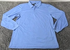 Tacvasen Shirt Mens M Blue Long Sleeve Outdoor Sports Work Tennis Golf 