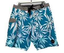 Rip Curl Palm Performance Board Shorts Stretch Trunks Deep Ocean Size 32