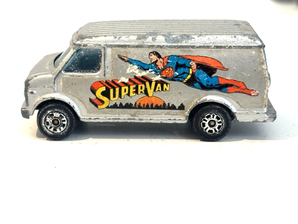 Coche de juguete Corgi Junior 1978 furgoneta Chevrolet SuperVan Superman fundido a presión 1,63 F3 Foto 4 de 4
