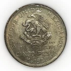Photo of a 1951 Mexico 5 Pesos Silver from an eBay listing that sold on Jun 21, 2026