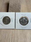 2x Standing Liberty Silver Quarters 1926 & 1930 – Type 2 – 90% Silver – Lot